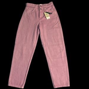 Mango High Waist Tapered Ankle Jeans